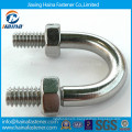 Gr 4.8 8.8 grade Zinc plated metric U Bolt with 2 nut